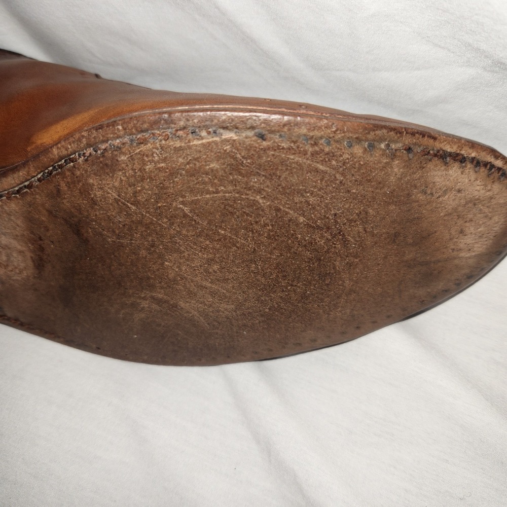 Allen Edmonds Vernon Oxford Brown Brogue Cap Toe Shoes Mens 10.5 D 8810 - Picture 12 of 16